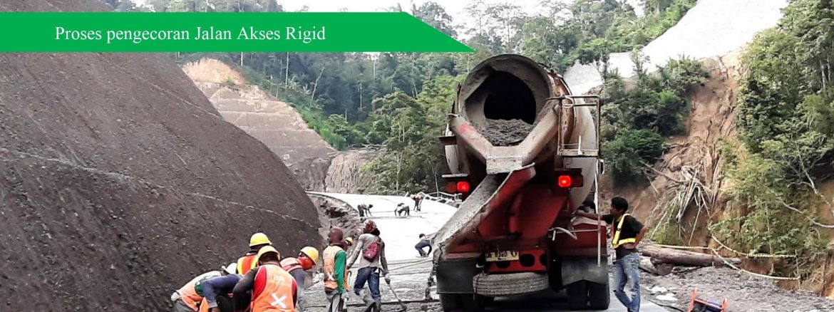 Proyek Pembangunan Bendungan Sidan   Provinsi Bali. Kontraktor ABIPRAYA-UNIVERSAL, KSO. Perubahan Desain Menyesuaikan Kondisi Geologi