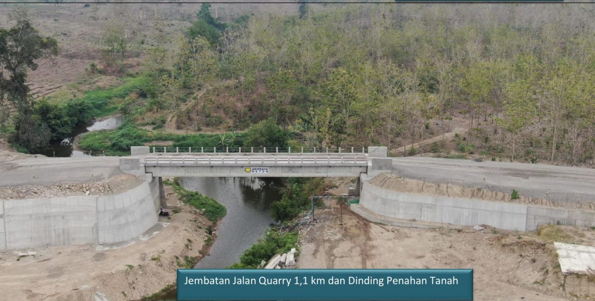 Proyek Bendungan Semantok Paket 1 Kontraktor PT Brantas Abipraya (Persero) – Pelita, (KSO) .