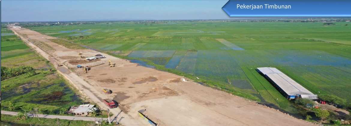 Proyek Jalan Tol Semarang-Demak Seksi 2. Terapkan Konstruksi Slab On Pile.   Kontraktor PP-WIKA , KSO
