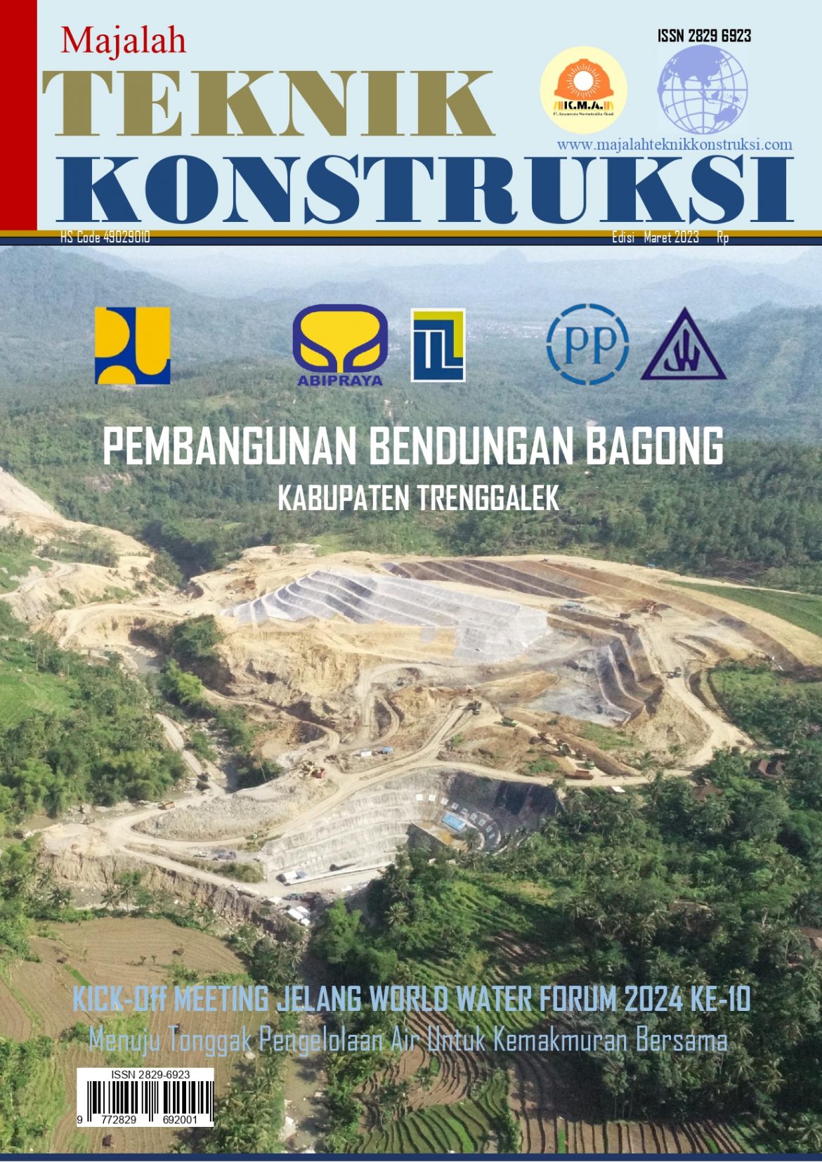 Majalah TEKNIK KONSTRUKSI – Pembangunan Bendungan Bagong di Kab.Trenggalek
