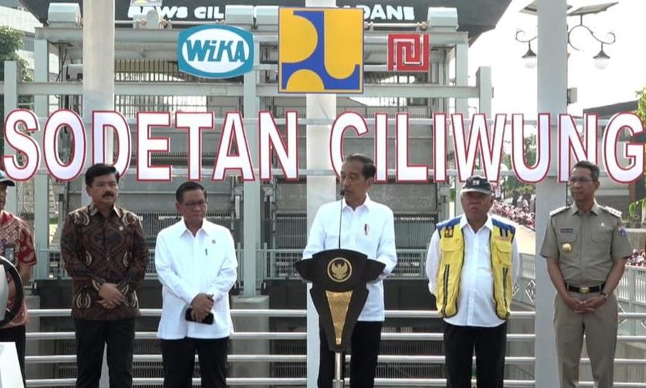 Presiden Joko Widodo Resmikan Sodetan Ciliwung