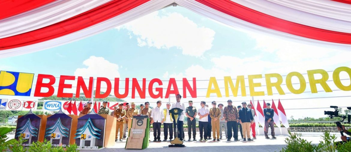 Presiden Jokowi Resmikan Bendungan Ameroro