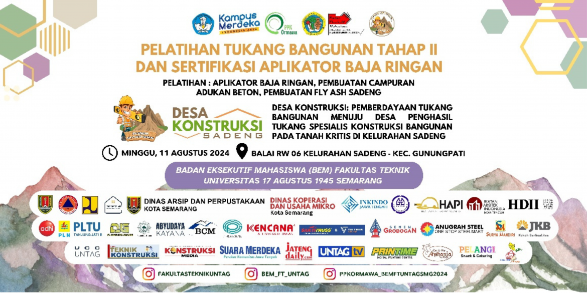 Kegiatan Pelatihan Tukang Bangunan Tahap II