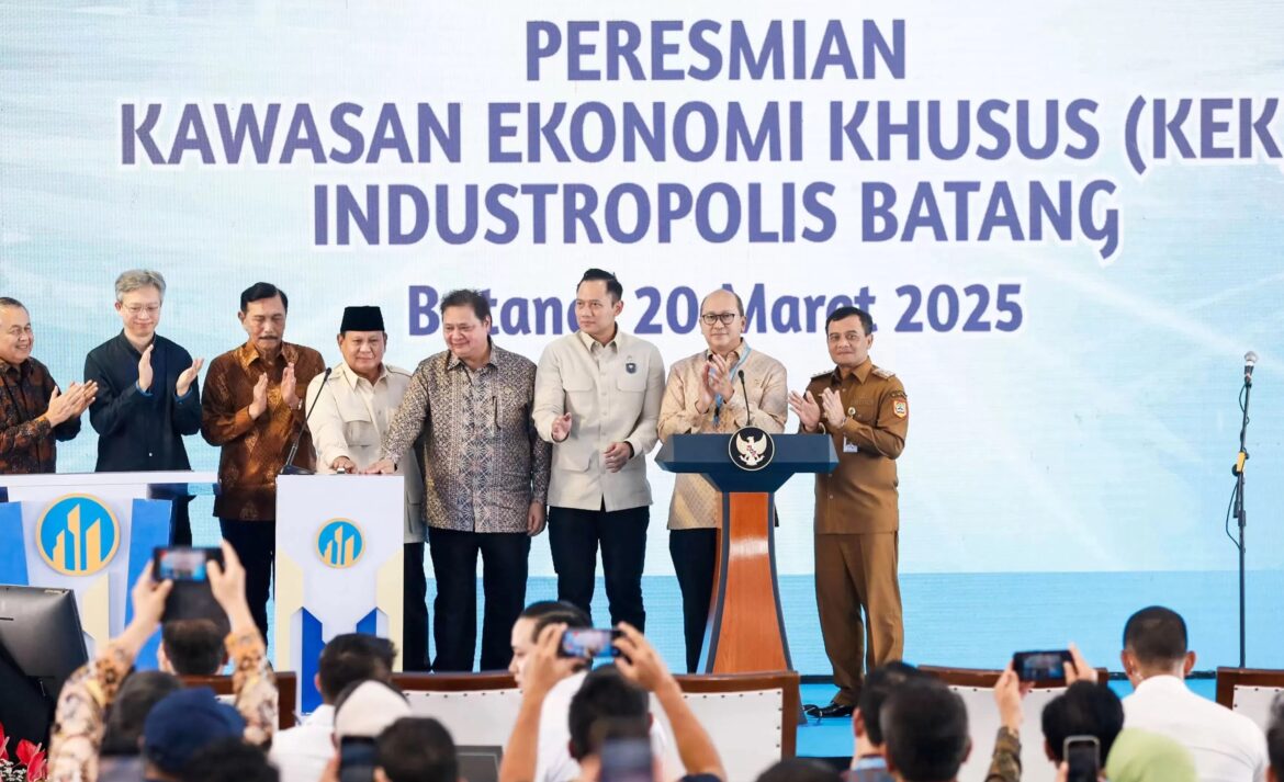 Presiden Prabowo Subianto  Resmikan KEK Industropolis Batang