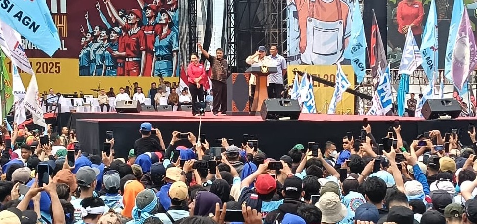 1 Mei 2025 Peringatan Hari Buruh Internasional Dihadiri Presiden Prabowo Subianto