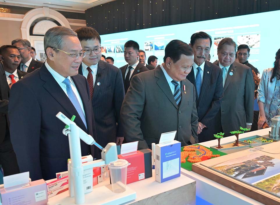 Presiden Prabowo Subianto dan Perdana Menteri RRT Li Qiang hadiri “Indonesia-China Business Reception 2025.”