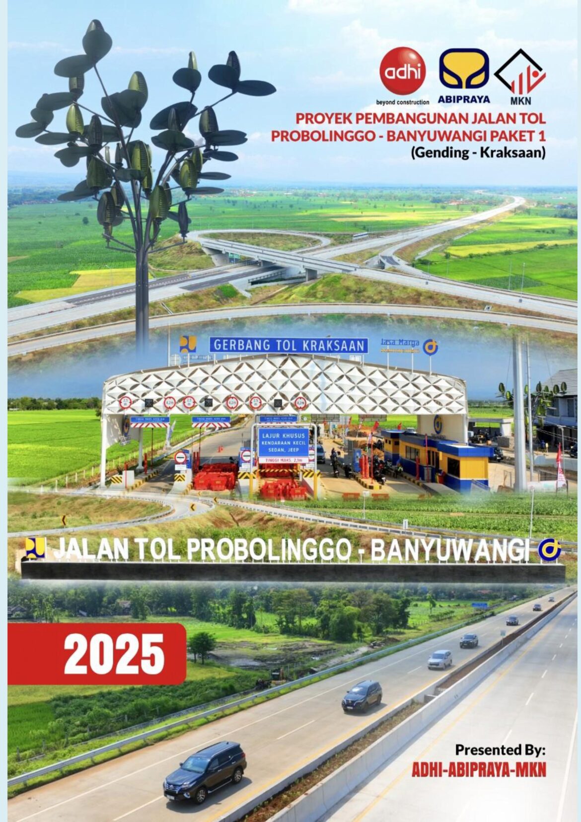 Kontraktor Adhi  –  Abipraya – MKN (KSO) Pelaksana Proyek Jalan Tol Probolinggo Banyuwangi Paket 1